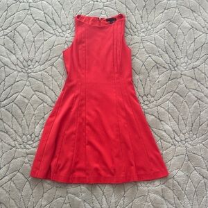 Banana Republic Bold Red Sleeveless Midi Dress